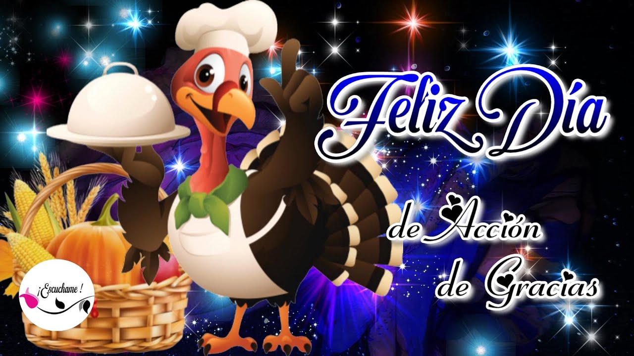 Feliz dia de accion de gracias ✨ Happy thanksgiving gif  Bonito mensaje de acción de gracias 2023