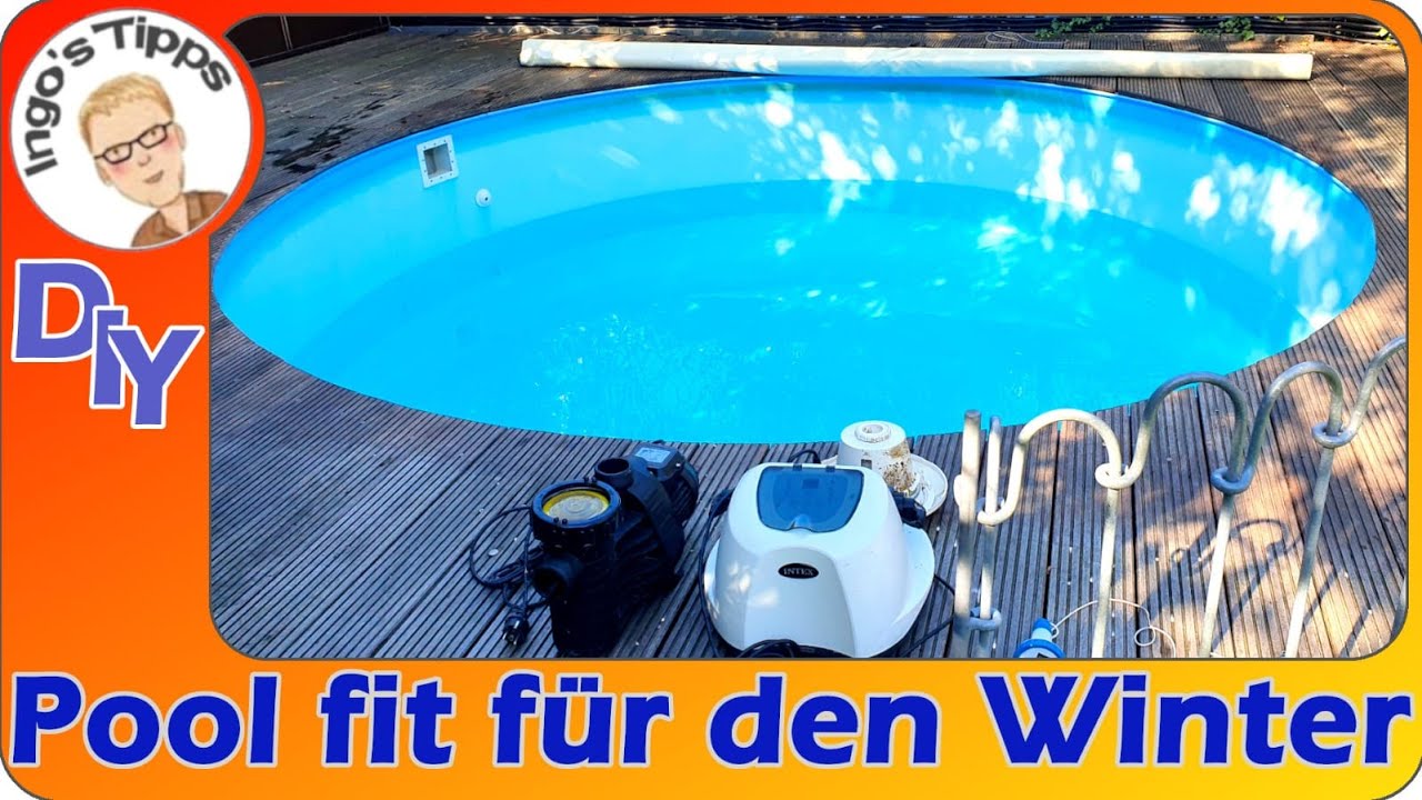 Pool winterfest machen einfach und schnell alles erklärt  - was gibt es zu beachten? | Ingos Tipps