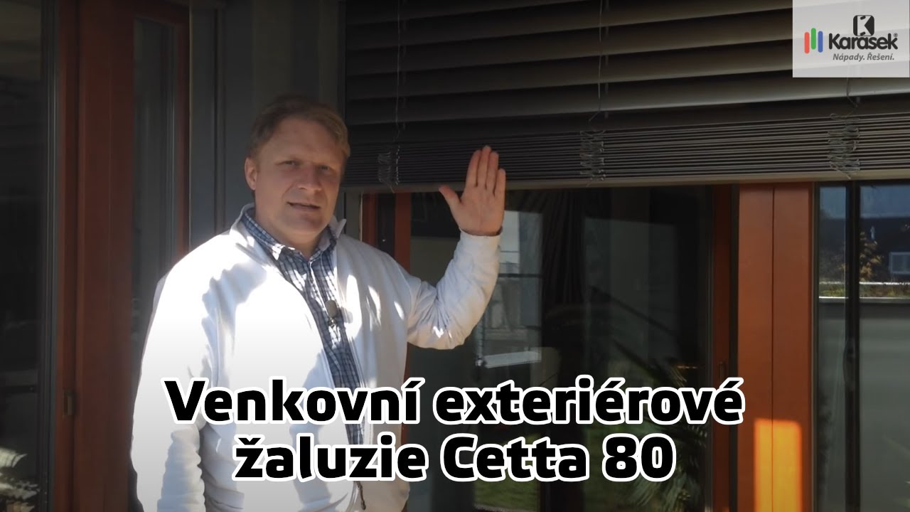 Venkovní exterierové žaluzie Cetta 80 - Karásek stínící technika
