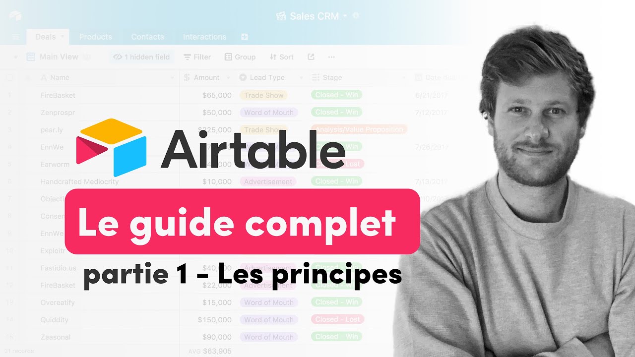 Guide Airtable - Les principes essentiels à connaître pour débuter