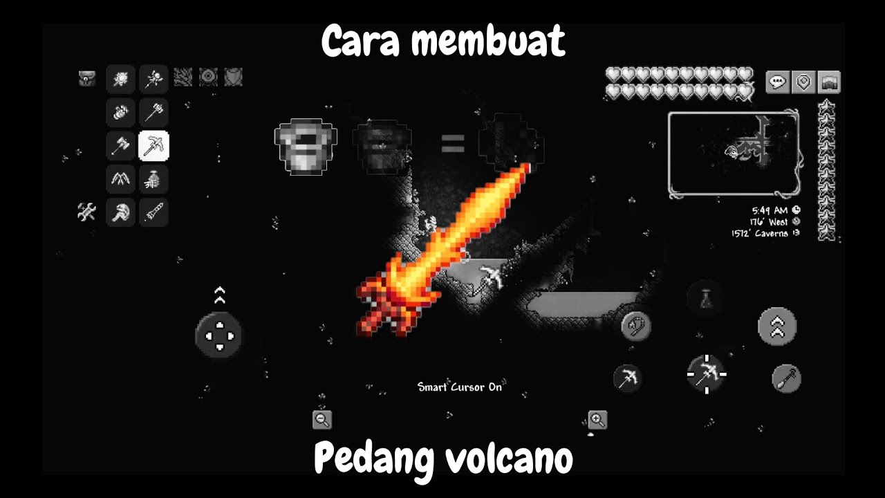 Cara membuat pedang volcano diterraria