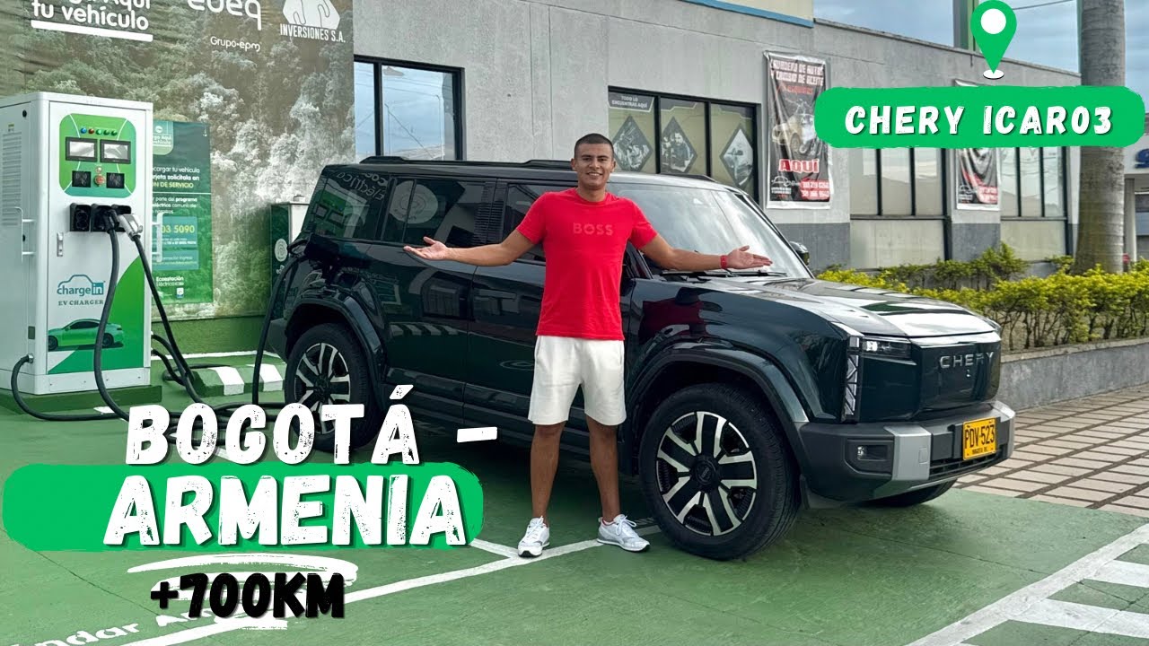 ¡Viajando en el CHERY iCAR03 más de 700km de Bogotá -Armenia!🔋😱 ¿CÓMO NOS FUE?
