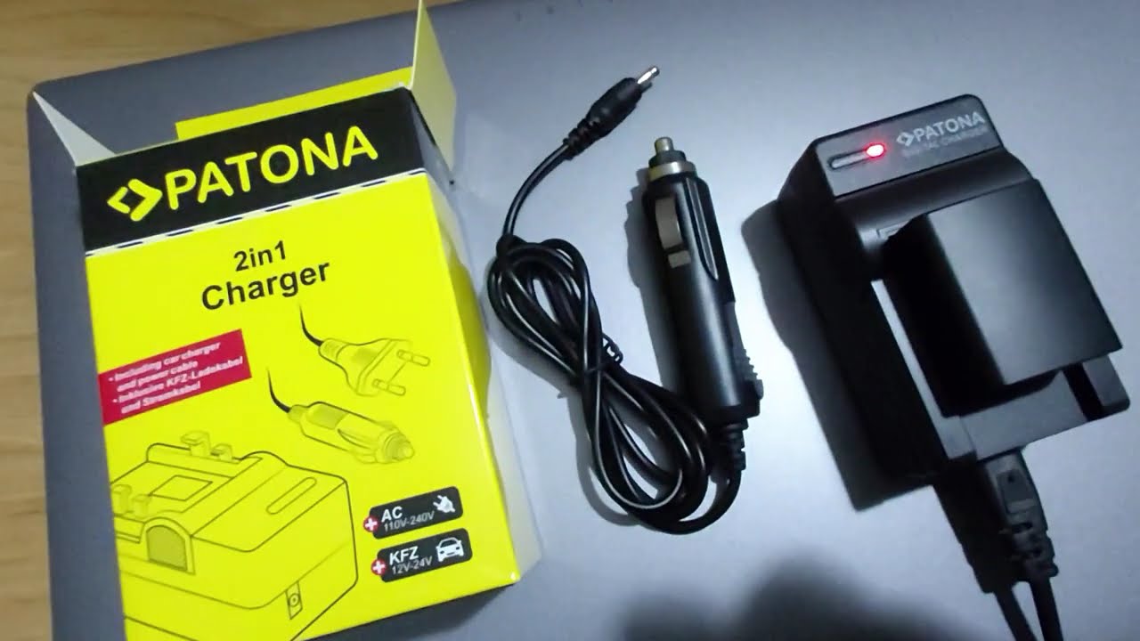 PATONA 2in1 Charger - Incarcator Patona pentru acumulator Canon BP-808 | BP-827 | BP-828