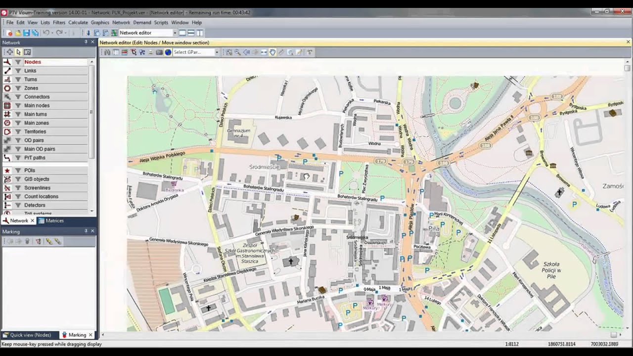 VISUM Tutorial | Part 1 | Map & Nodes