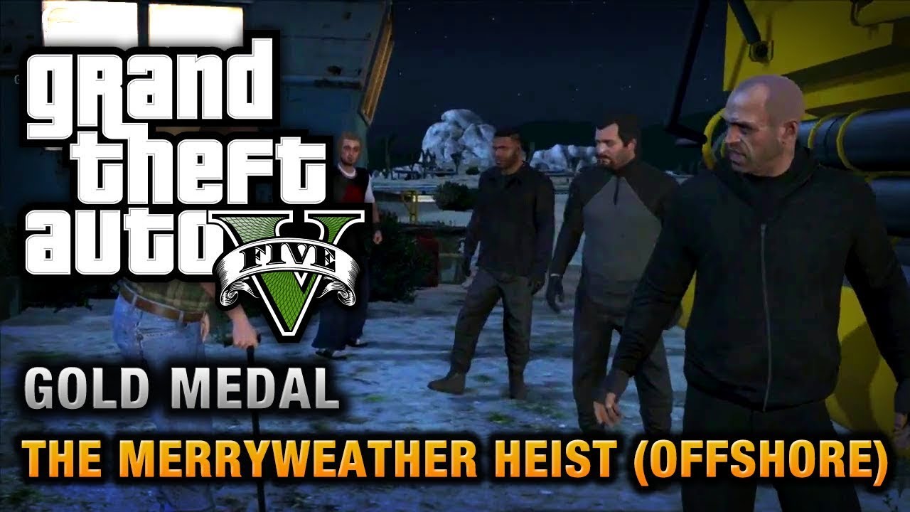 The MerryWeather Heist | Off Shore Approach | Full Walkthrough | GTA V | PC