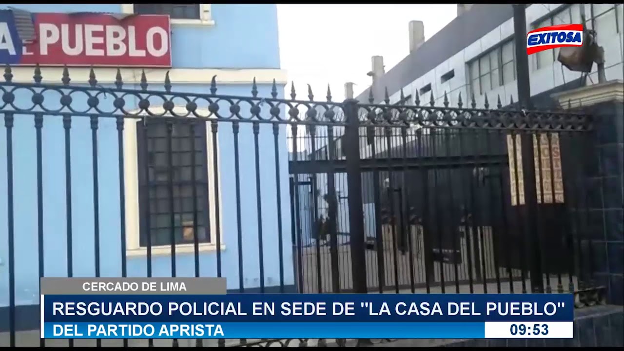 Resguardo policia en sede de 