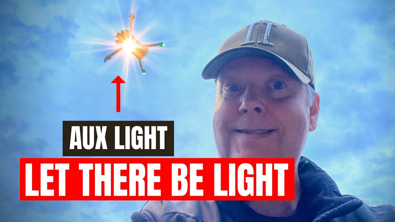 DJI Mini 4 Pro Landing Light - This how the auxiliary light it works