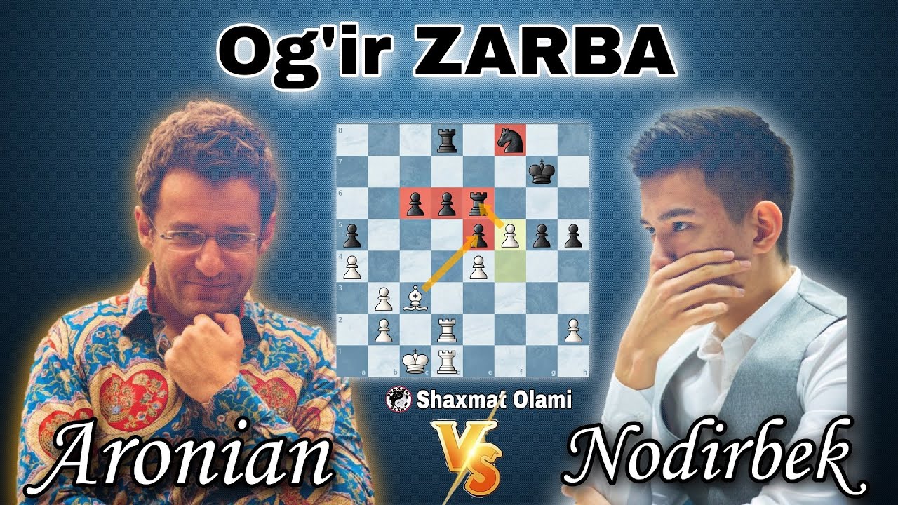 Nodirbek va Aronian o'rtasidagi o'yin kutilmagan natija bilan yakunllandi | 3-bosqich o'yinlari !