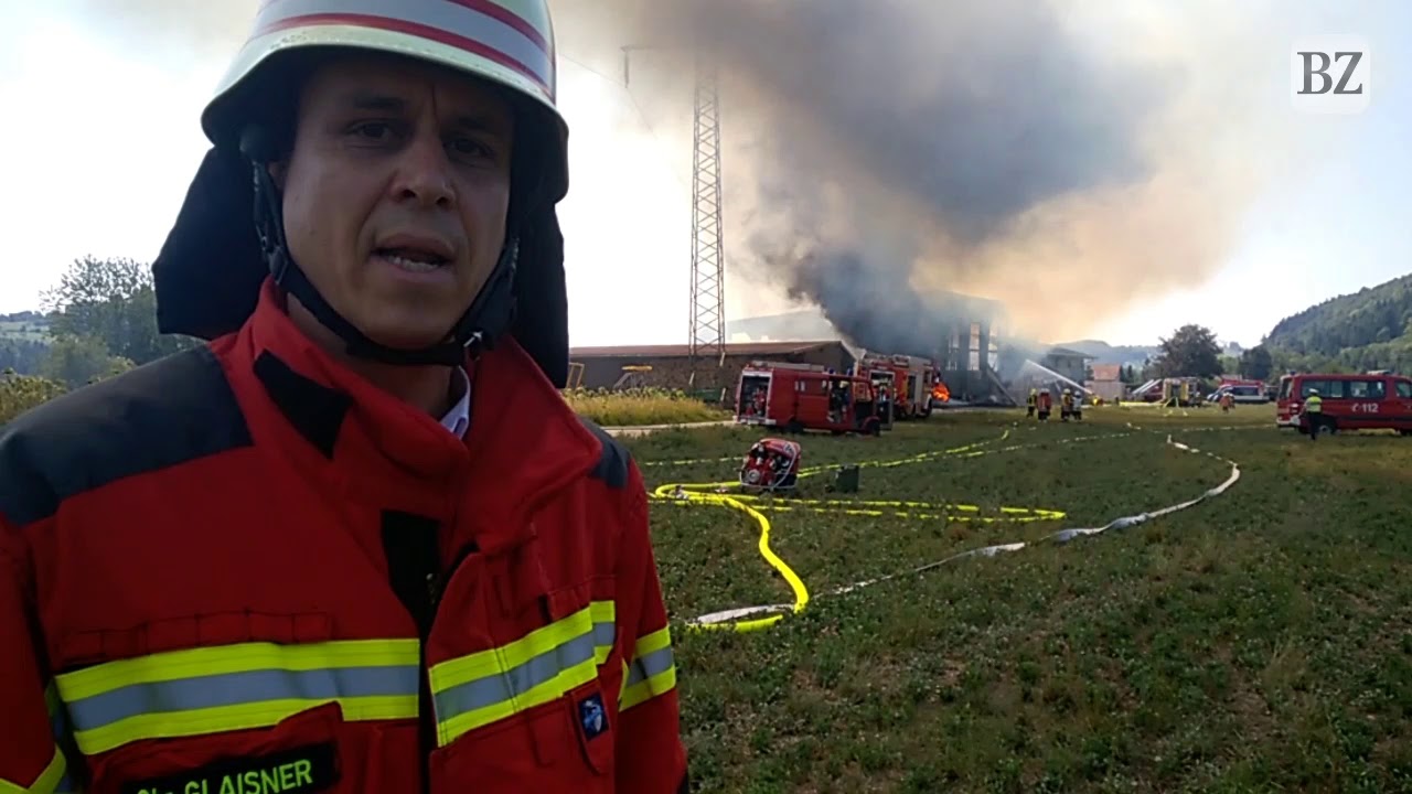 Bauernhofbrand in Hausen