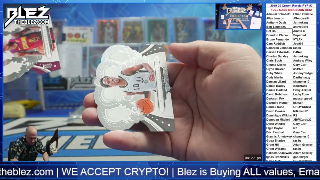 2019-2020 Panini Crown Royale FULL CASE BREAK #3 Pick Your Player