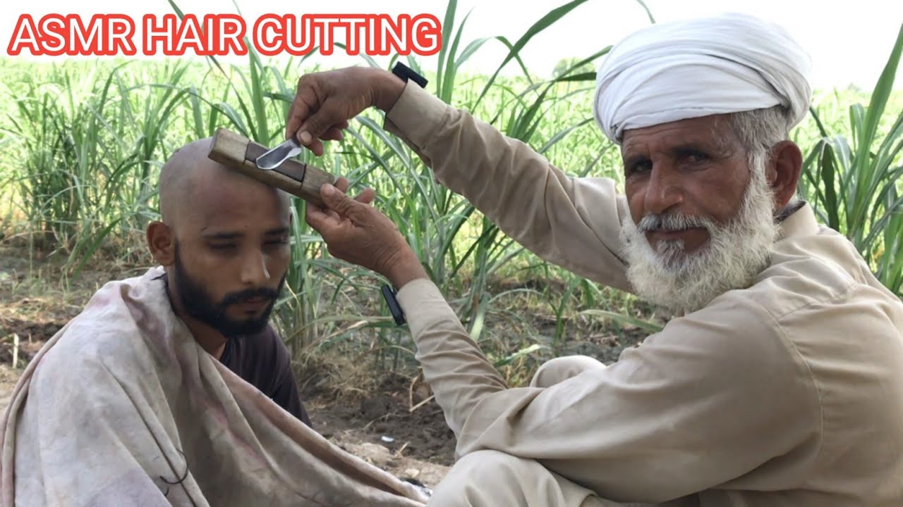 ASMR 100 YEAR OLD BARBER FAST HAIR CUTTING || ASMR OLD STYLE HAIR CUTTING || DESI HAIR CUTTING STYLE