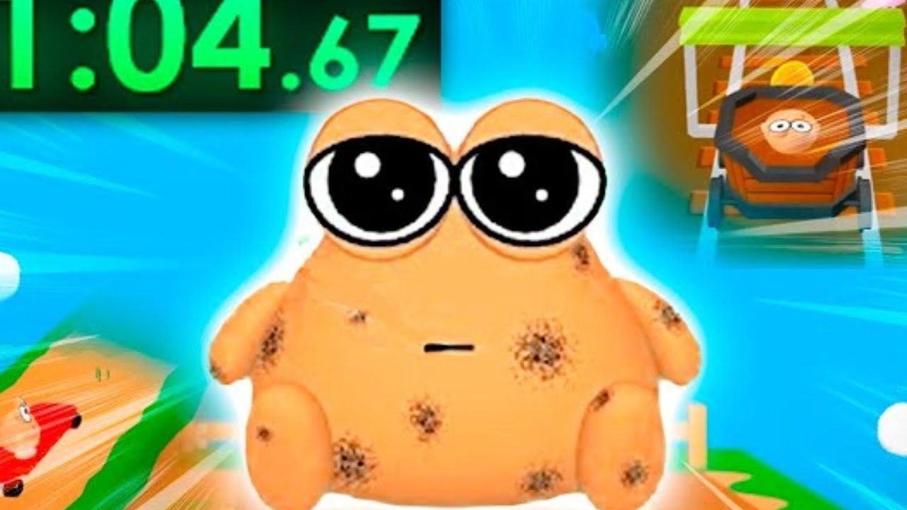 Jogando Todos os Joguinhos do Pou 3D! 🎮🥔 