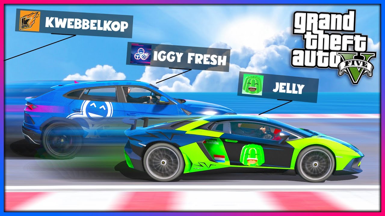 Дрэг-рейсинг на машинах известных ютуберов!! (Геймплей с модами для GTA 5)