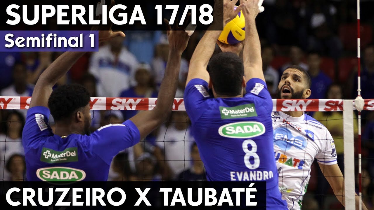 CRUZEIRO X TAUBATÉ JOGO 1 | SEMIFINAL SUPERLIGA MASCULINA 17/18 HD