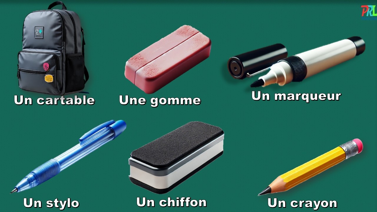 Les objets de la classe (Classroom Objects in French) -  Il y a / Qu’est ce que tu veux ?