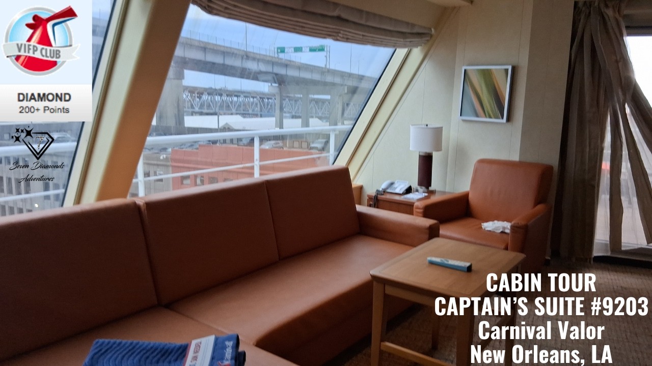 Carnival Valor | Captain Suite #9203 Cabin Tour | March 2025