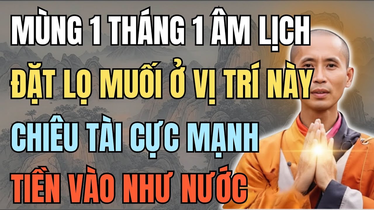 Ngày Mùng 1 Tháng 1 Âm Lịch: Đặt Lọ Muối Ở Vị Trí Này, Chiêu Tài Cực Mạnh, Tiền Vào Như Nước.