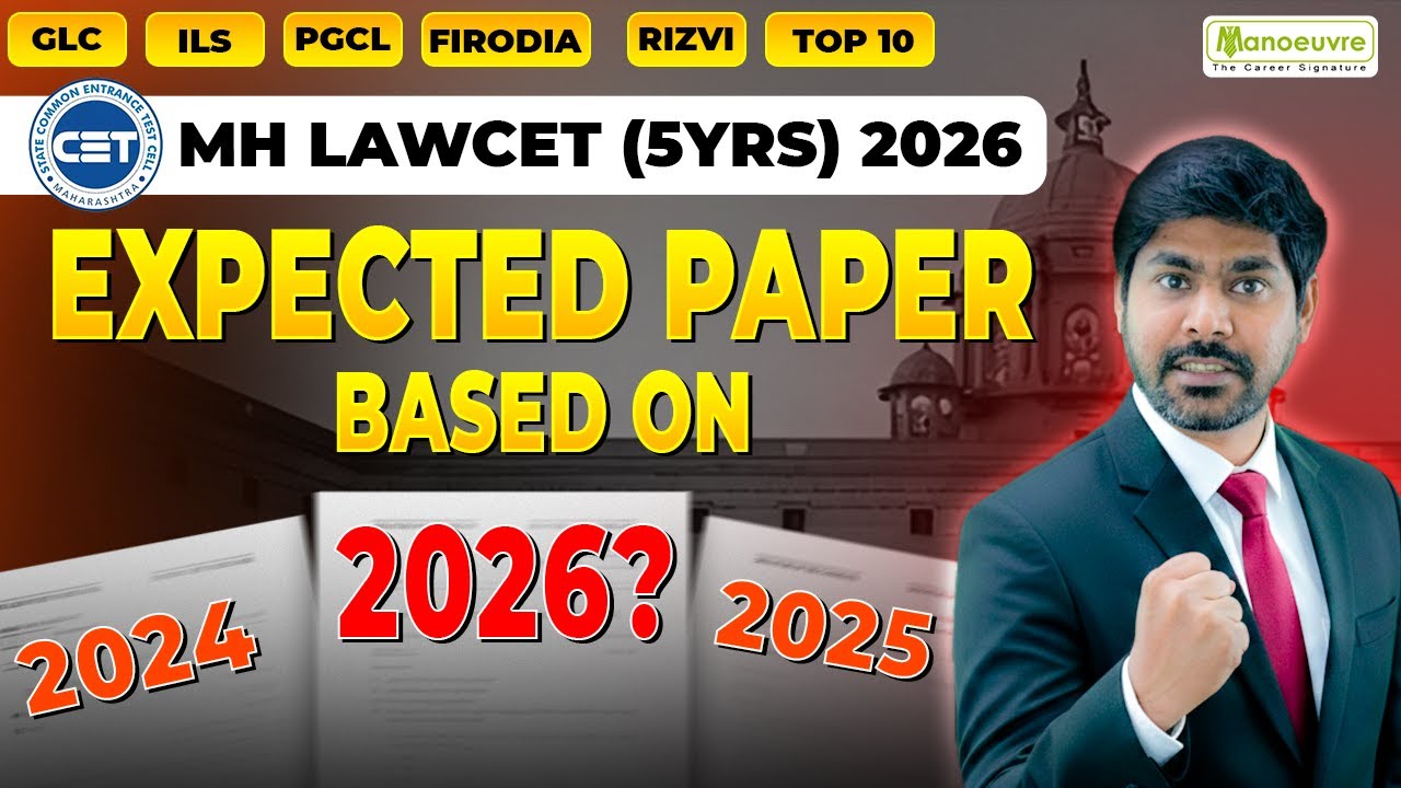 MH LAWCET (5 Years) 2026 Expected Paper | Important Questions | Topic-Wise Weightage