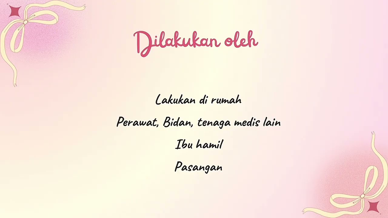 Prosedur pijat perineum pada ibu hamil