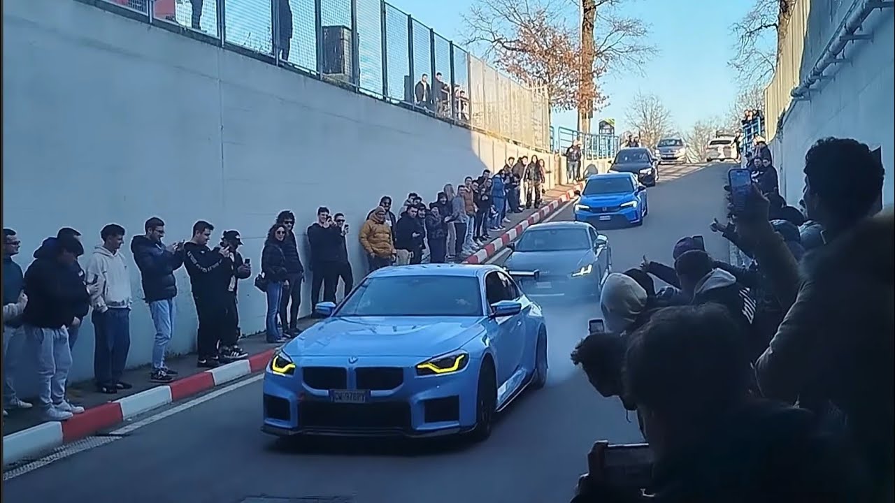 Monza track day 15/2/2026 tunnel sound and acceleration 
