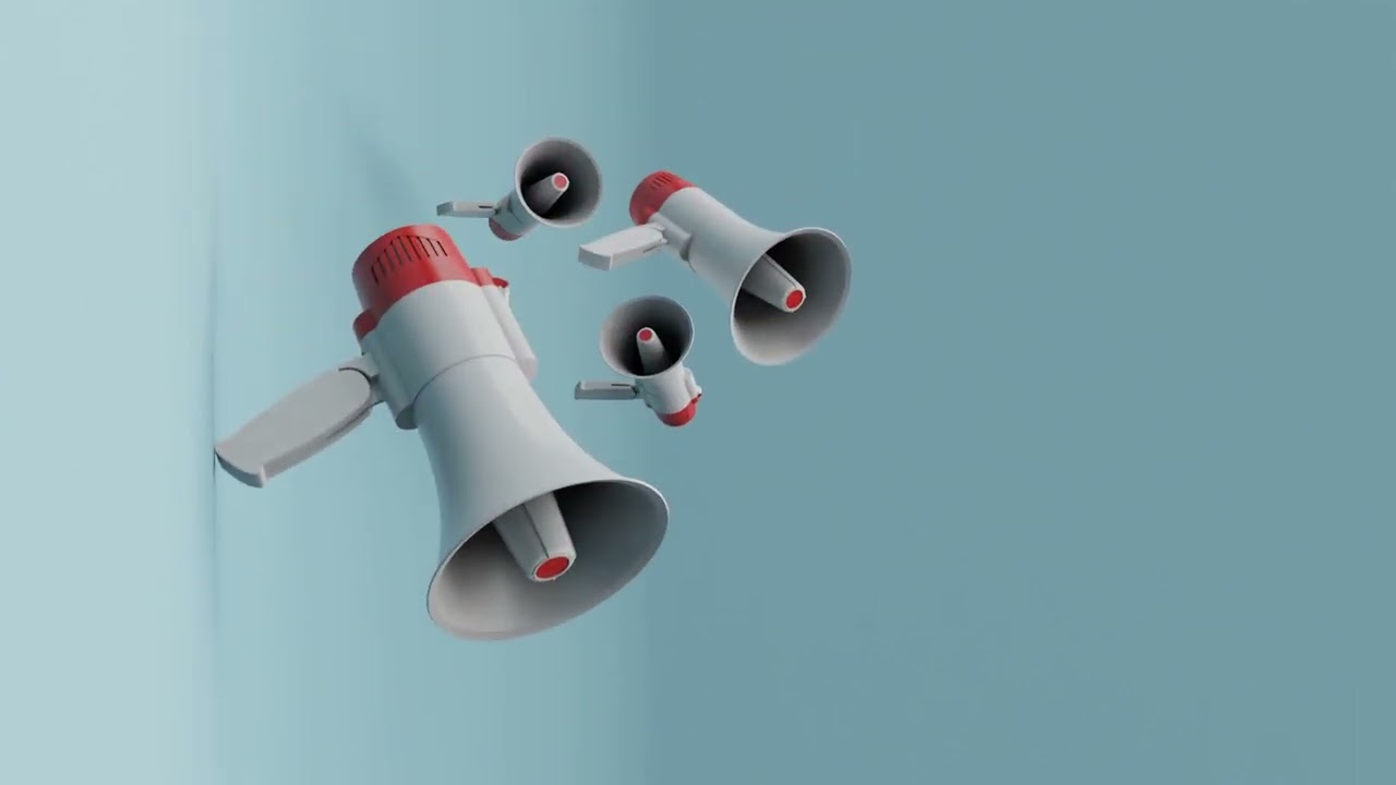 Announcement Megaphone Message, Free Stock Video