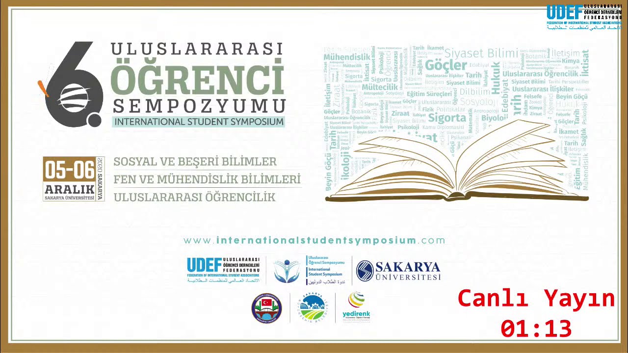 6. Uluslararası Öğrenci Sempozyumu Online Açılış Programı