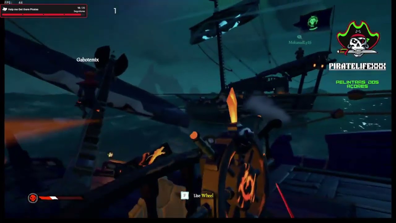 Portuguese & LYbian Pirates/ Professional demast and board | #piratelifexxx em #Twitch