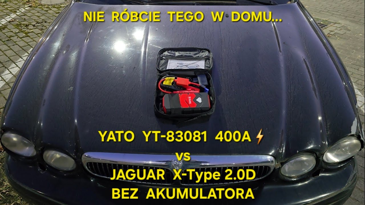 #Yato #YT-83081 400A⚡️ vs Jaguar X-Type 2.0D #test bez akumulatora no battery