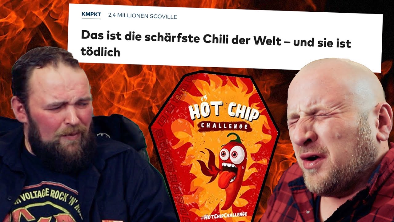 🔥 schärfsten Chips der Welt essen    schärfste Chili CAROLINA REAPER