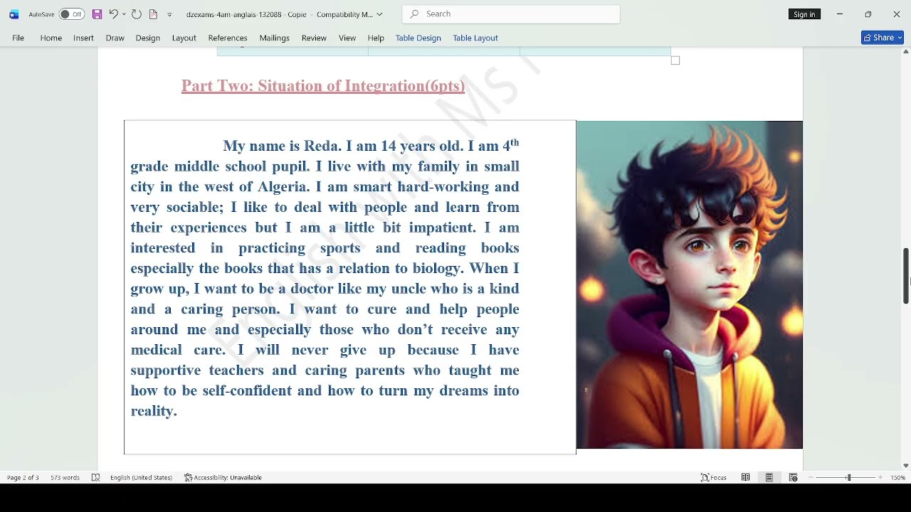 سنة رابعة متوسط مراجعة قوية للفصل الثاني لغة انجليزية