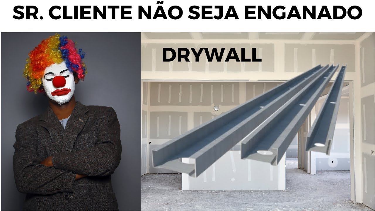 PERFIL DE PAREDE DRYWALL MONTANTE CUIDADO COM INSTALADOR MALANDRO