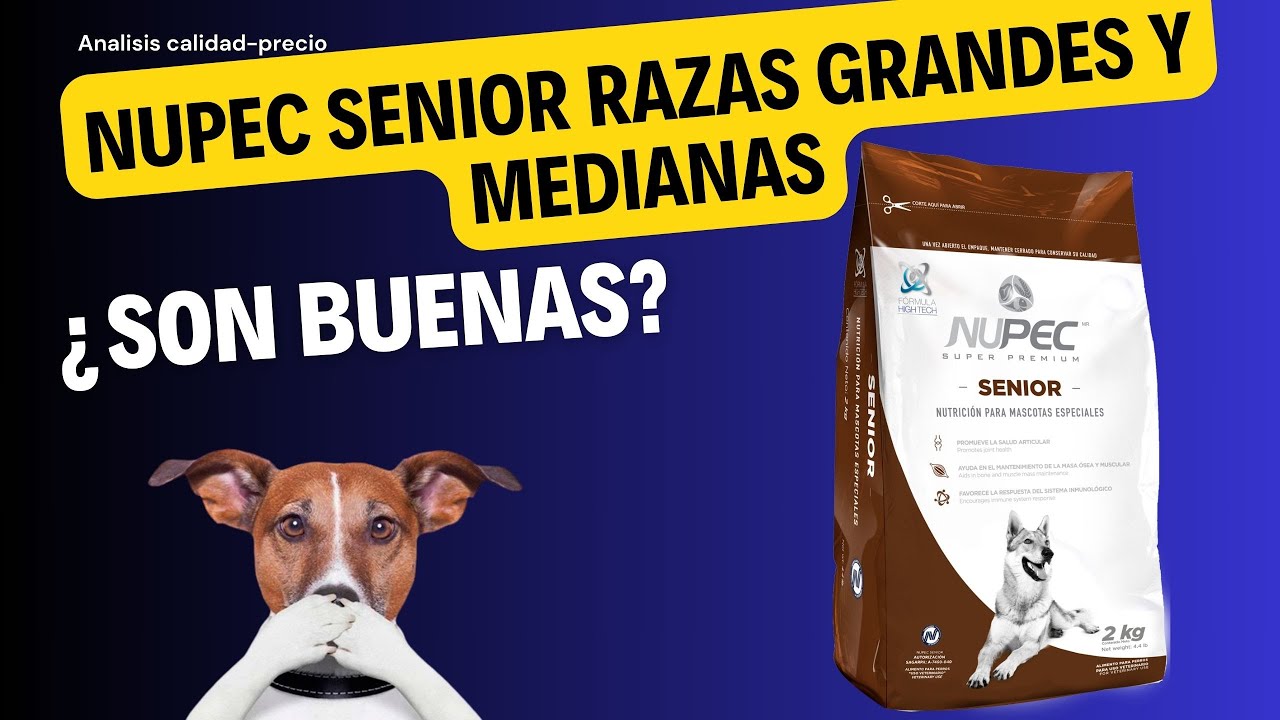 Análisis de alimento para perro: Nupec Senior Razas Grandes y Medianas