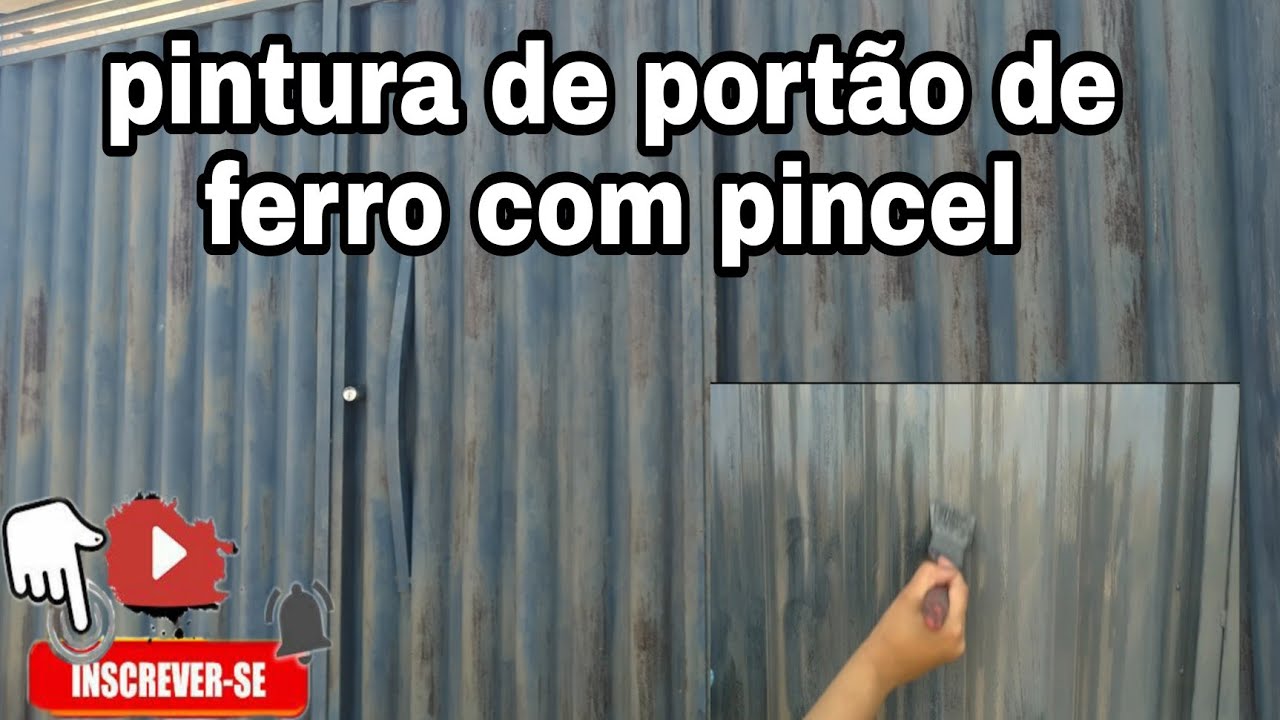 como pintar portão de ferro com pincel - passo a passo!