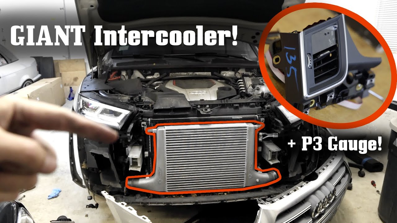 GIANT IE Intercooler & P3 Gauge For My B9 SQ5!