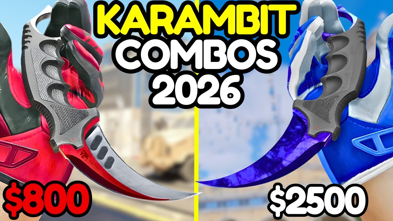 The BEST KARAMBIT Knife & Glove COMBOS for Every Budget (CS2 Combos 2026)