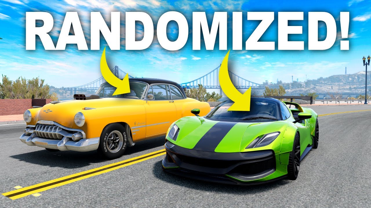 BeamNG, but the cars are RANDOMIZED!