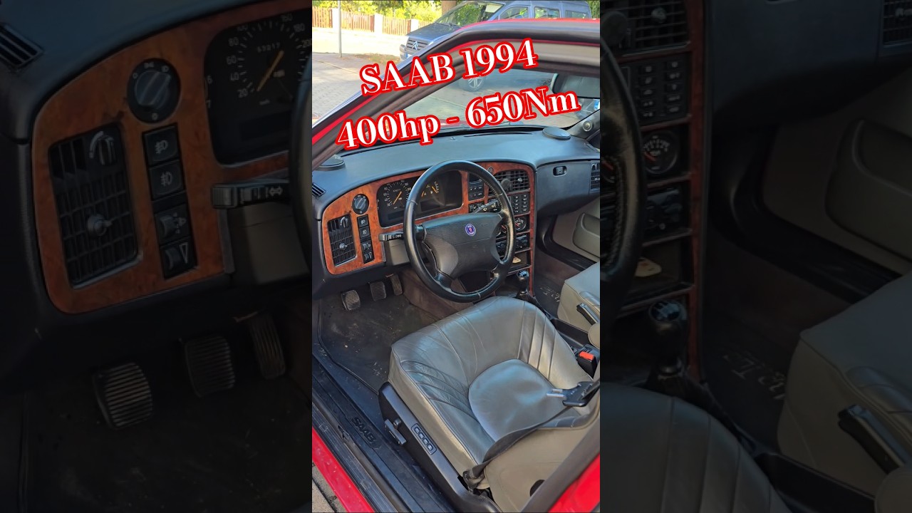 90s Vintage Car Tuning SAAB 9000 aero 2.3 turbo 400hp kit - old classic cars