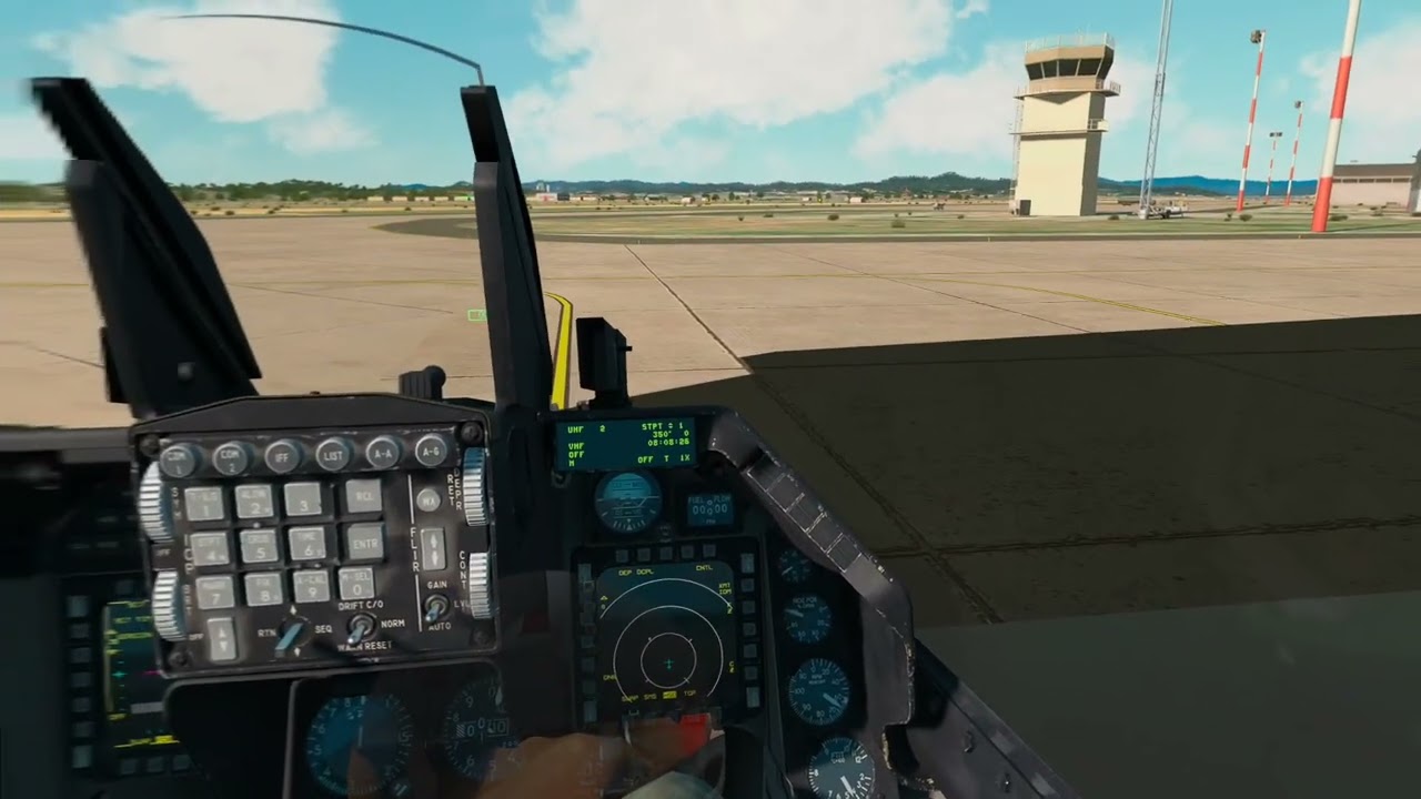 F16 startup processes. Falcon BMS