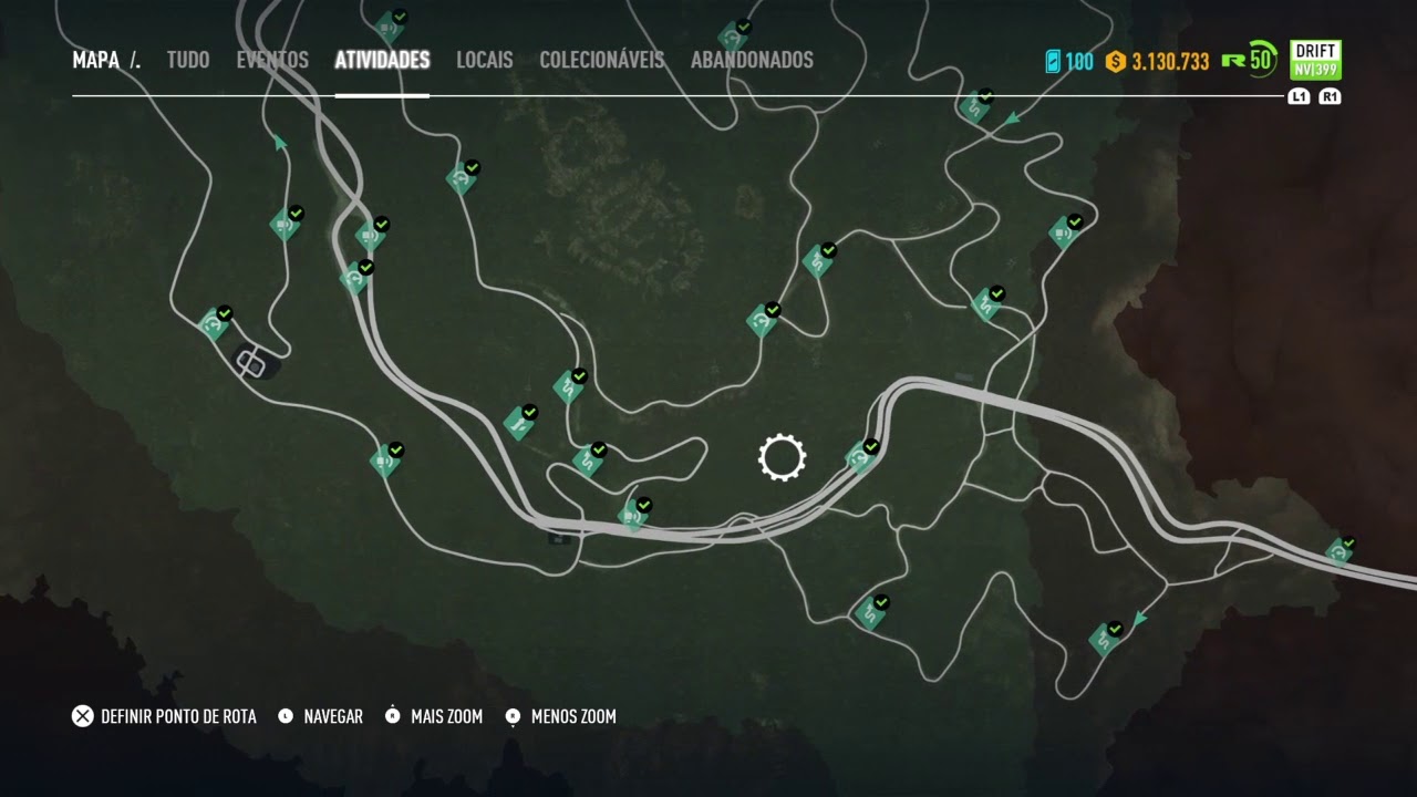 Localização de colecionáveis, atividades e postos - Need for Speed PayBack