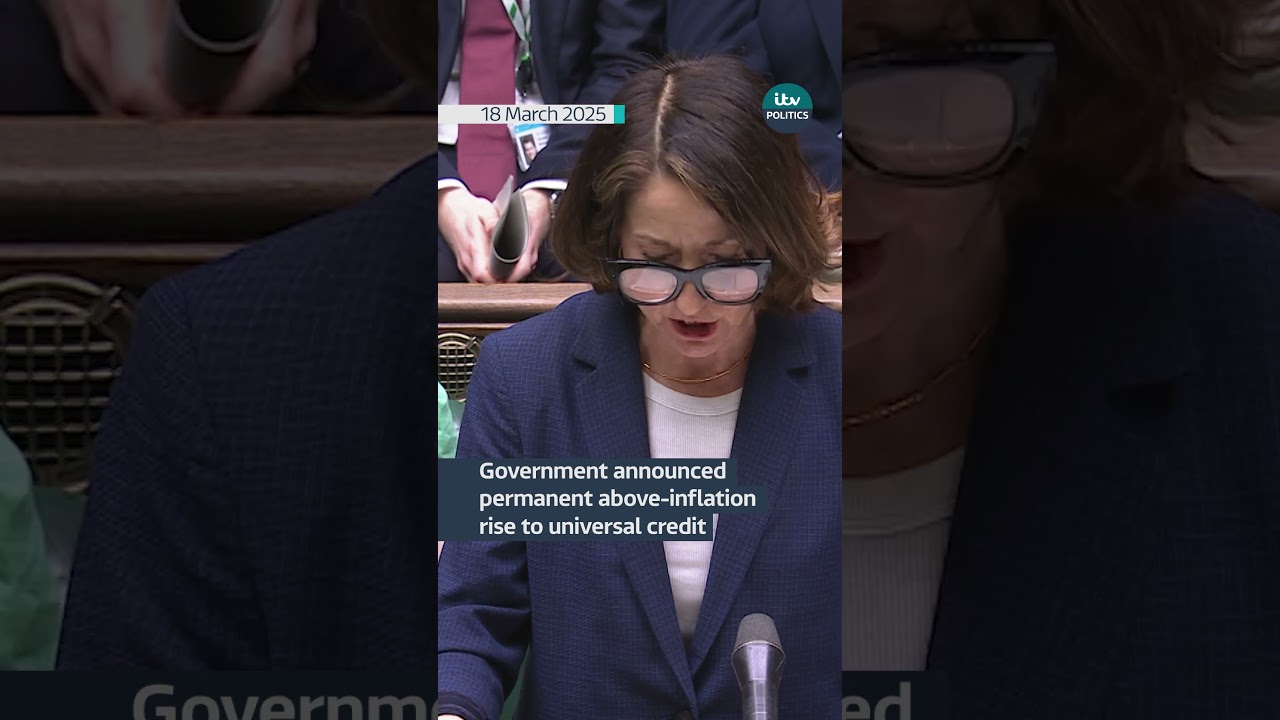 Government has announced permanent above-inflation rise to universal credit | ITV News