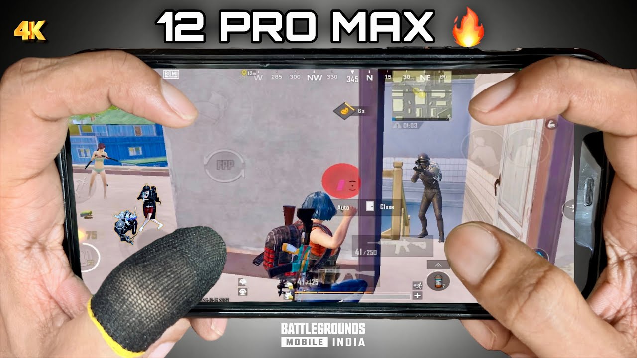 12 pro max best HANDCAM 4 FINGER CLAW🔥 / bgmi 4.0 update