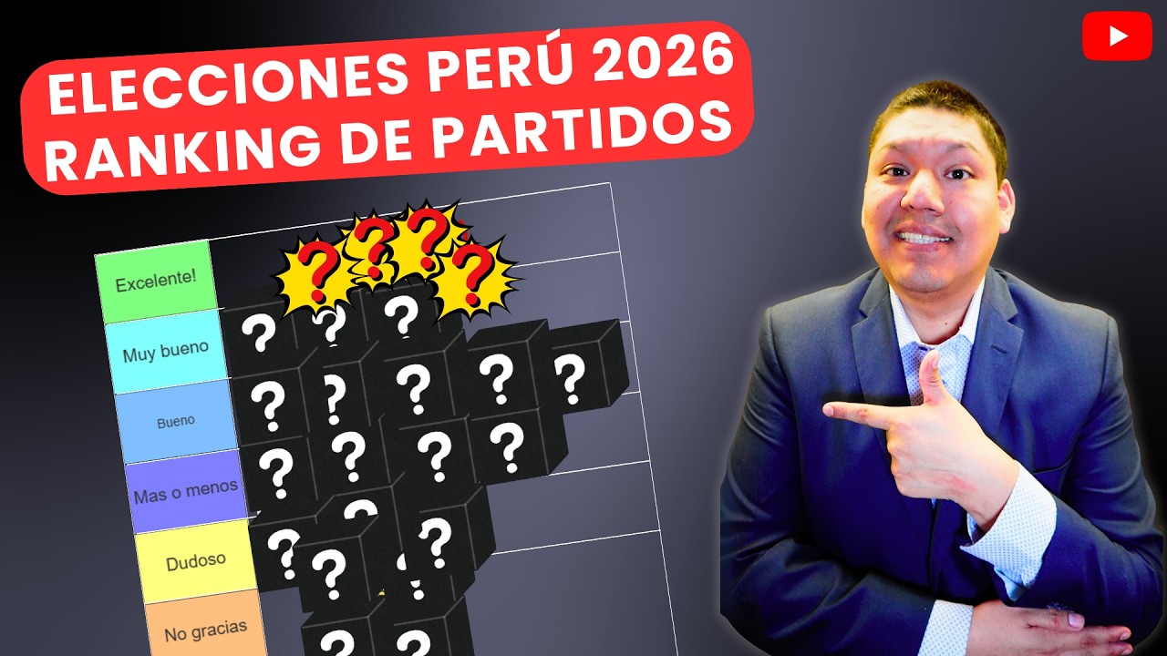 Elecciones Perú 2026 - Mi ranking de partidos (¿Quién ganará?)