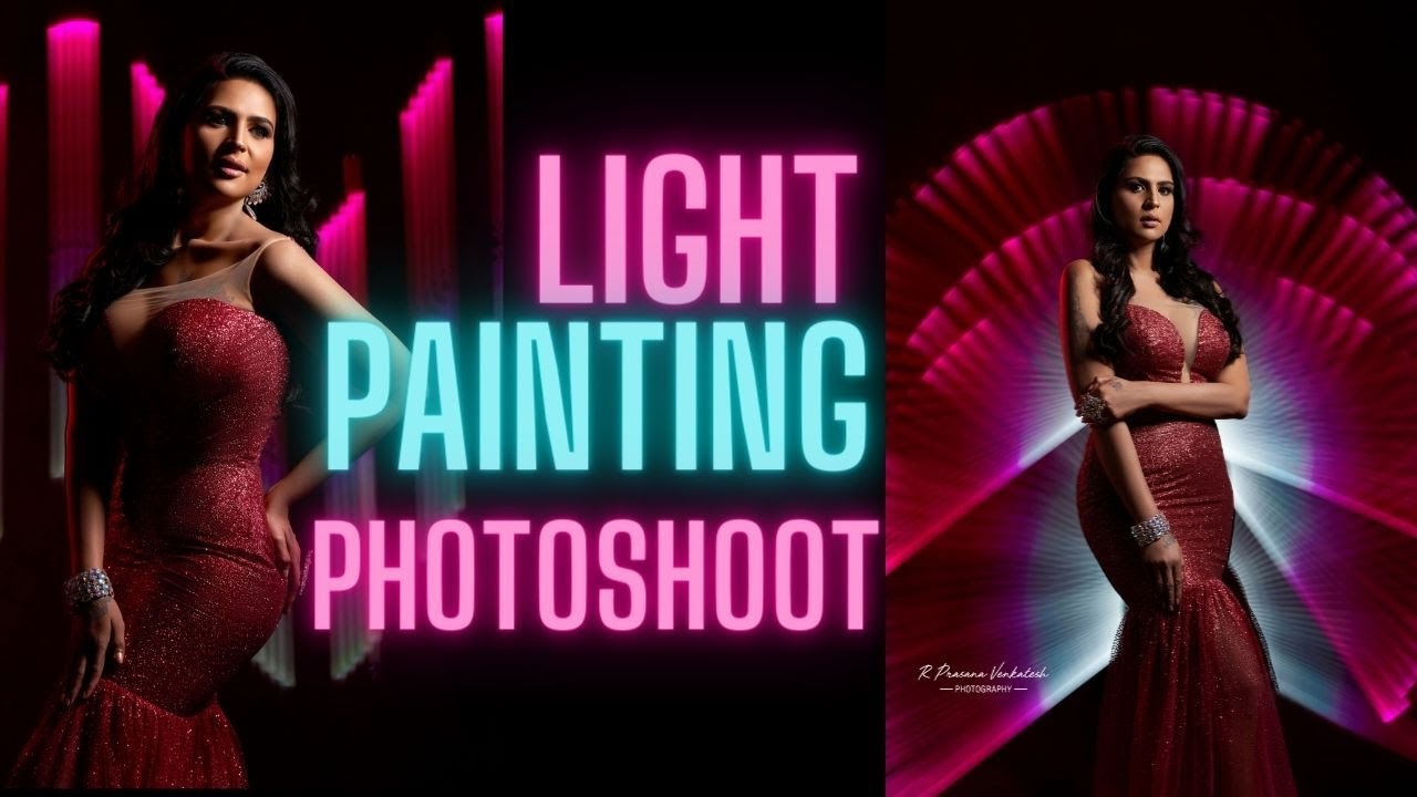 Light Painting Photo Shoot With Namitha Marimuthu  | Tamil Photography Tutorials