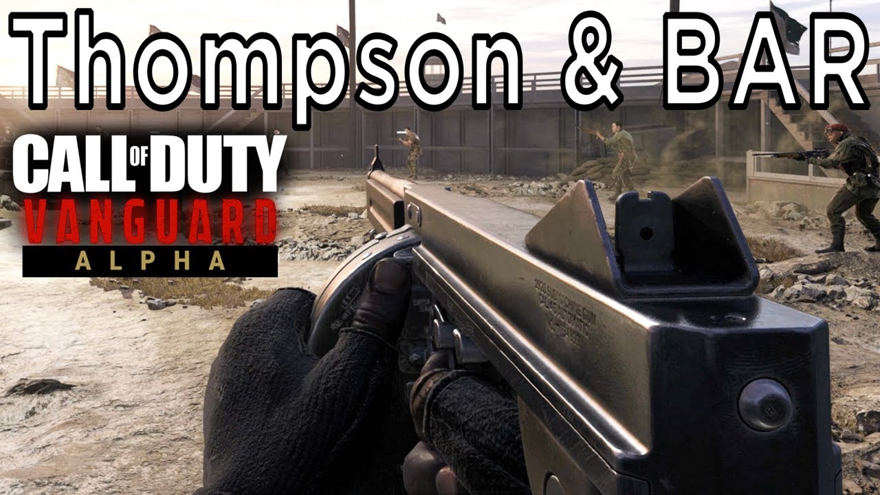 Thompson M1A1 (M1928) & M1918A2 BAR Gameplay | Call of Duty Vanguard Alpha (PS5)