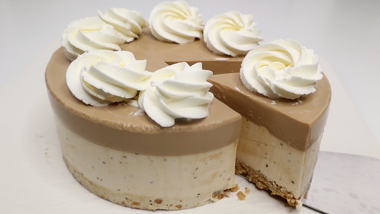 咖啡奶冻伯爵茶燕麦脆底芝士蛋糕Triple Layer Cheesecake= Coffee Milk Jelly + Earl Grey Cheese Cake + Honey Oats Crust