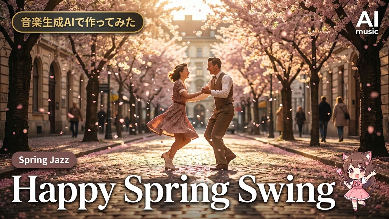 Happy Spring Swing【音楽生成AIで作ってみた】#SwingJazz  #AImusic