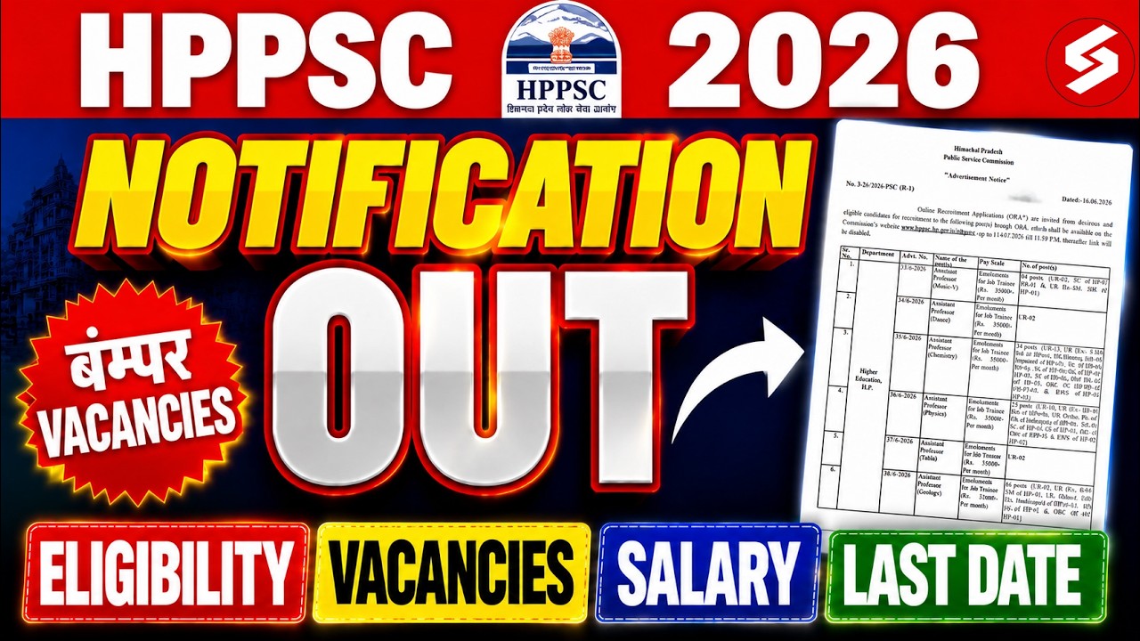 HPPSC Assistant Professor Vacancy 2026 | HPPSC Assistant Professor Syllabus, Eligibility & Salary