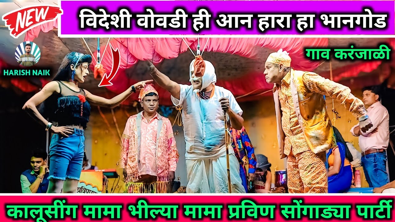 विदेशी वोवडी ही आन हारा हा भानगोड | Kalusing Mama & Bhilya Mama Songadya Party Comedy 2025