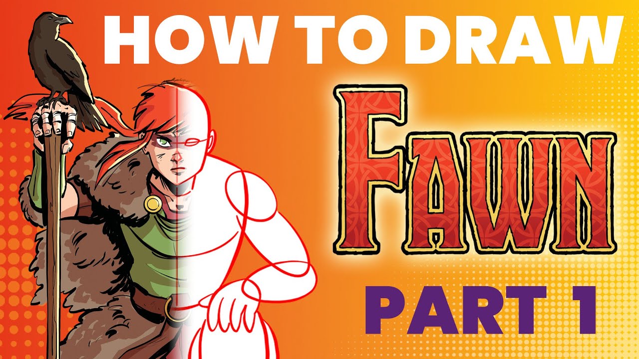 How to Draw Fawn - Magical Viking Heroine (Part 1)