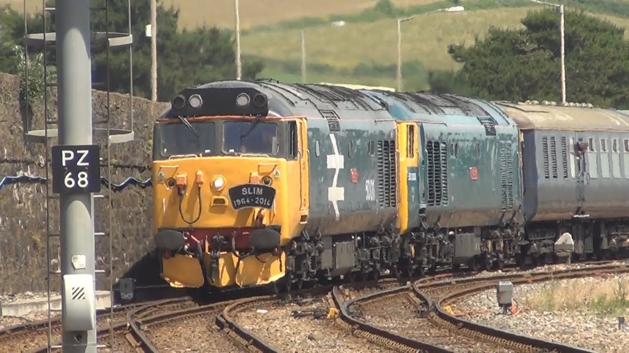 Class 50s 50011 (50049) and 50006 (50007) on the Mazey Day Cornishman - 23/06/2018